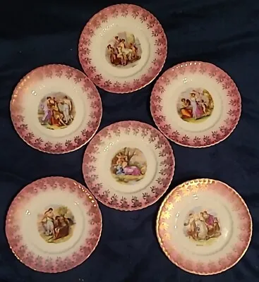 Vintage Victoria Austria 6  Plates. Set Of 6. Signed Kaufmann • $60