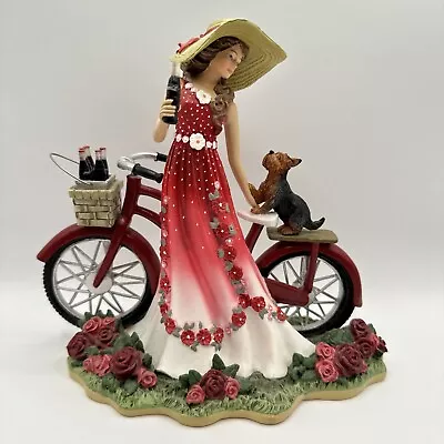 Refreshing Promenade By Coca-Cola The Hamilton Collection Lady On Bike Figurine • $135