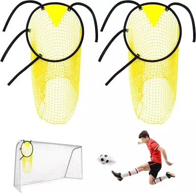 2PCS Football Training Shooting Target Football Goal Target Net Soccer Top Bins • £11.55