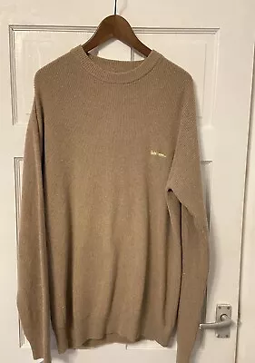 Urban Outfitters Jumper Men’s Brown UK L Iets Frans Ribbed Knitted • £12