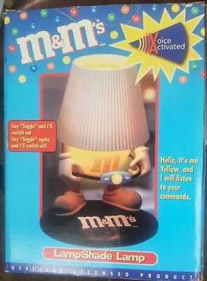 RARE M&M  LampShade Lamp Voice Activated NEW In Box • $189.99