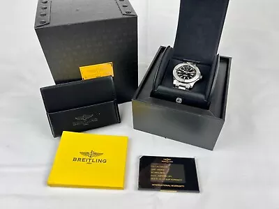 BREITLING Colt A17388 Date Black Dial Automatic Watch W Box And Papers $FIRM$ • $1799.99