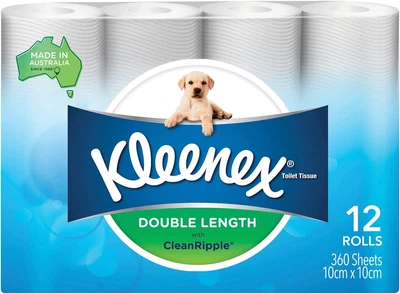 $18.80 • Buy Kleenex Double Length Toilet Paper 12 Rolls - FREE SHIPPING AUSTRILIA