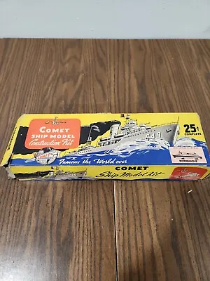 Vintage Comet Ship Model Construction Kit Ship Boat Normandie • $2.99