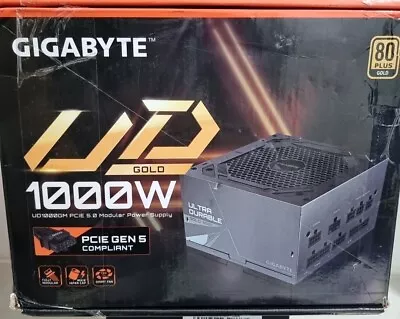 GIGABYTE UD1000GM PG5 1000W PSU 80 Plus Gold Modular Power Supply W115 • £94.95