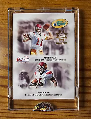 2006 Matt Leinart Reggie Bush ETopps Anaheim National RC #d /750 Event Trojans • $2.99