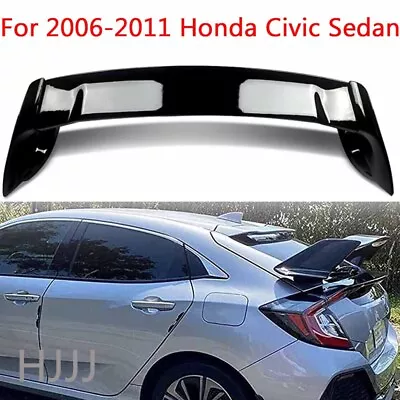 Glossy Black Mugen Style RR Trunk Wing Spoiler For 2006-2011 Honda Civic 2-door • $79.74