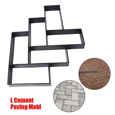 L Type Concrete Walk Pavement Molds Paving Mold Cement Brick Stone Road Paver • $18.05