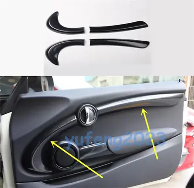 For Mini Cooper F56 Carbon Fiber ABS Interior Car Door Molding Stripes Trim 4PCS • $112.49