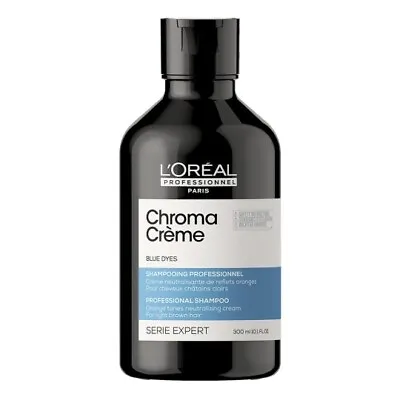 L'Oreal Chroma Creme Blue Dyes Professional Shampoo 300ml For Light Brown Hair • £13.99