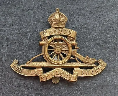 Genuine Royal Artillery Suttle Cambridge Maker Marked Cap Badge • £50