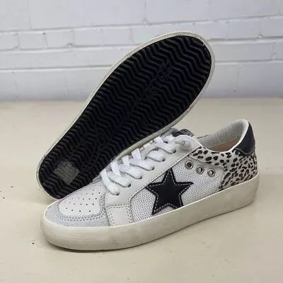 VINTAGE HAVANA Aria Casual Sneaker Men's Size 7.5 White Cheetah  • $45