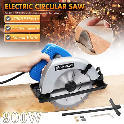 £31.60 • Buy Electric Saw Wood Cutter Circular Saw 900W 180mm Multi-function Cutting Machine
