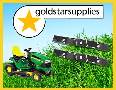 JOHN DEERE Ride On Mower 3 In 1 Mulcher Bar BLADES X 2 Suits 42  Cut Models • $77.39