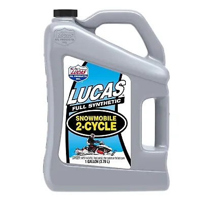 Lucas Oil Fully Synthetic 2-Cycle Snowmobile Oil 1 Gallon Universal Single 10847 • $45.19