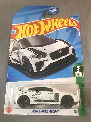 2023 Hot Wheels Jaguar I-Pace ETROPHY 158/250 HW Green Speed 9/10 White • $8.21