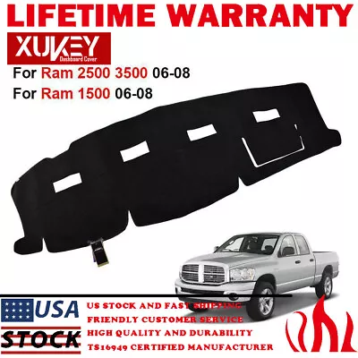 $22.45 • Buy FOR 2006-2008 Dodge RAM 1500 2500 3500 Pickup Truck Dash Cover Mat Dashboard Pad
