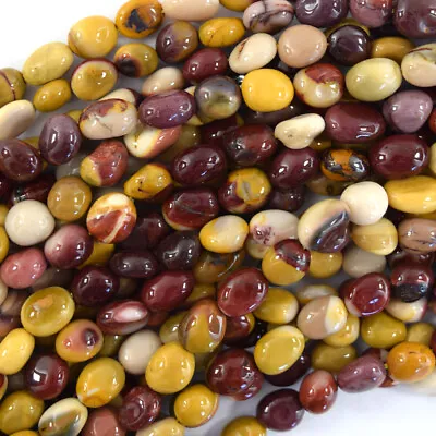 Natural Mookaite Pebble Nugget Beads 15.5  Strand Mookite 6mm 8mm 8mm - 10mm • $6.99