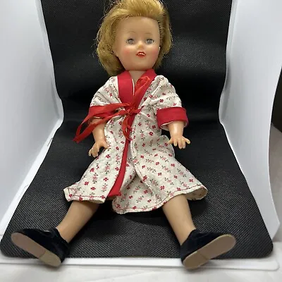 Vintage 1950s 12  Ideal Shirley Temple Doll ST-12  Sleep Eyes Handmade Dress • $29.49
