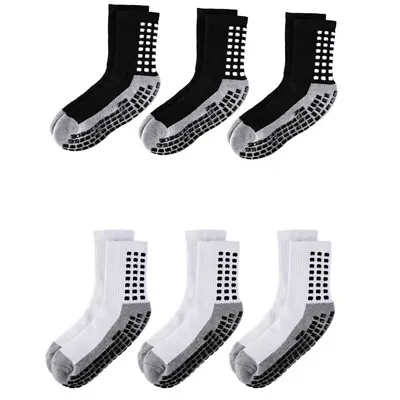 Sport Socks Anti Slip W/Grip Soccer 1/3Pair Men Basketball Football Sock Premium • $8.39
