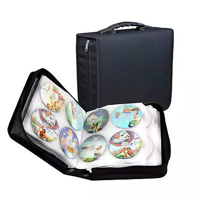 $26.99 • Buy 520 Capacity CD DVD Storage Case Holder Media PU Portable Binder Carry Bag Album