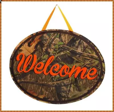 Evergreen Decor ✧ Mossy Oak Welcome ✧ Door Hanger Decorations ✧ Brand New • $19.99