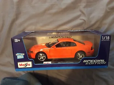 1/18 Maisto 2003 Ford SVT Cobra Orange Color Brand New In Box  • $99