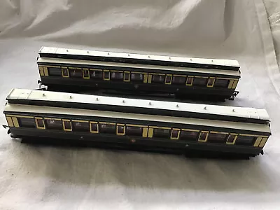 Hornby 00 Gauge Pair Of Gwr Corridor Clerestory Coaches 1609 - Unboxed - Read ! • £49.99