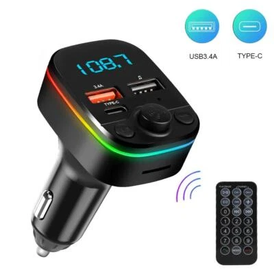 Car Bluetooth FM Transmitter Wireless USB Charger MP3 Player Kit A K1B4 • $6.73