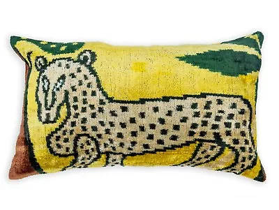 Boho Luxury Cushion CoverTiger Uzbek Ikat PillowcaseThrow Pillow Cover 12x20 • $67.16