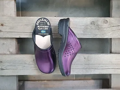 Swedish Soft Nurse Home Slippers Maguba 6101 Purple Metallic • $69.99