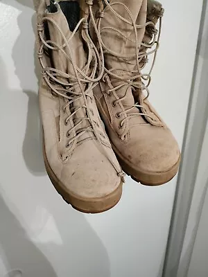 Wellco US ARMY Desert Combat Boots Men's Size 9R Military ColdWeather Vibram  • $40