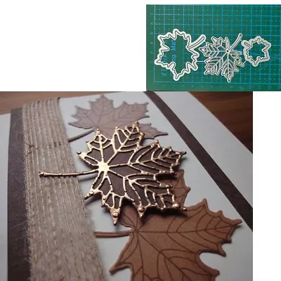 Maple Leaf Metal Die Scrapbook Blade Punch Cutting Embossing Decorate Stencils • $3.53