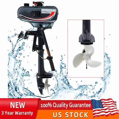 2-Stroke 3.5HP Outboard Motor Fishing Boat Petrol Engine Air Cooling System 52CC • $229