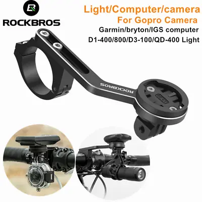 ROCKBROS Cycling Computers Mount Bicycle Handlebar Sports Gopro Light Holder  • £12.99