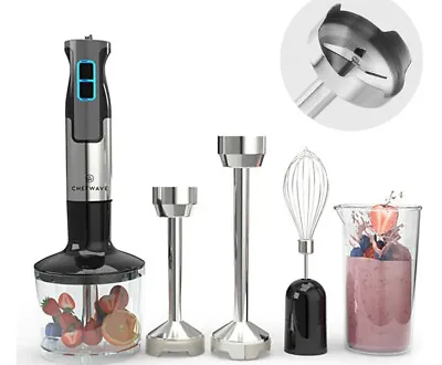 $39.95 • Buy ChefWave 500 Watt 9 Speed Immersion Hand Blender With Various Attachments