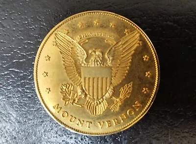 Mount Vernon - Washington Gilded Brass Medal • $9.99