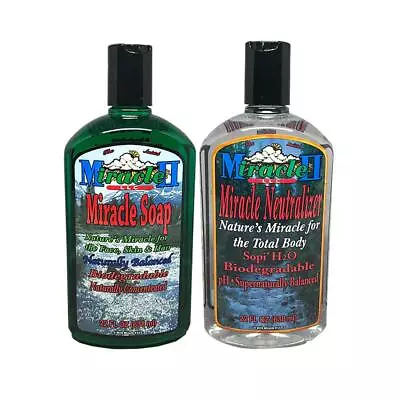 Miracle II Regular Soap 22 Oz & Neutralizer Liquid 22 Oz Bundle • $40.95