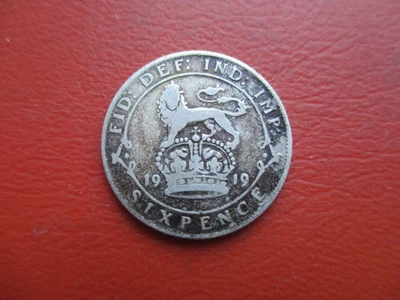 £2.49 • Buy 1919 Sixpence - 0.925 Sterling Silver - George V                   (ref  161)