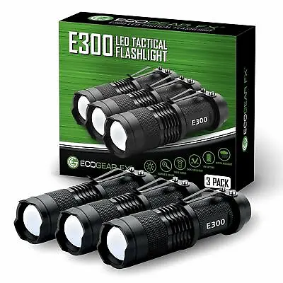 Small LED Flashlight Great Dog Walking Light Gear Gifts For Men Dad [3 PACK] • $14.99