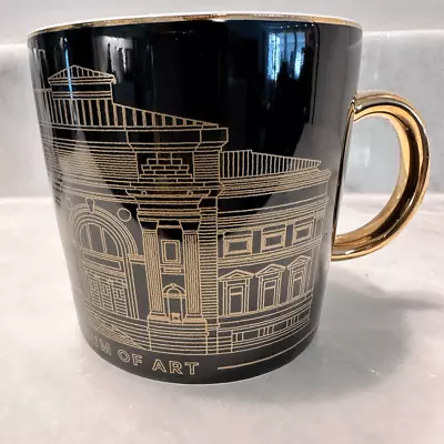 The Met Store Porcelain The Metropolitan Museum Of Art Coffee Mug Black & Gold • $30