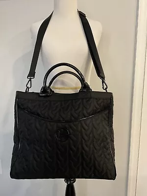 Vera Bradley Black Quilted Travel Laptop Briefcase  • $35