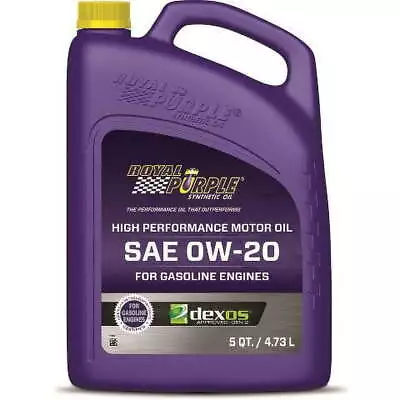 Royal Purple High Performance Motor Oil 0W-20 Premium Synthetic Motor Oil 5 QT • $37.99