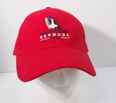 Sperry America's Cup 2017 Bermuda Red Adjustable Hat Adult Unisex Cap • $9.99