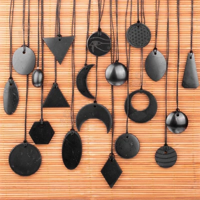 Shungite Pendants - A Variety Of Styles Choose Your Own Shungite Necklace Tolvu • £12.37