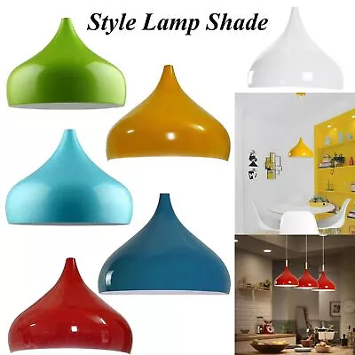 Industrial Ceiling  Light Shades Easy Fit Metal Mosque Shape Pendant Lampshades • £6.99