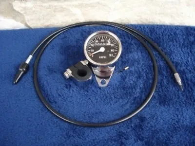 For 1973-90 Harley Sportster Fx & Fxr 2:1 Ratio Mini Speedometer Kit With Cable • $65.95