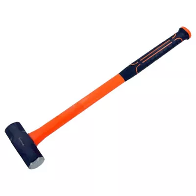 4lb Sledge Lump Hammer Fibreglass Shaft Rubber Grip Handle Mini Sledgehammer • £11.89
