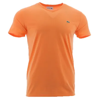 $47.64 • Buy Lacoste V-neck Pima Cotton Jersey T-shirt Mens Style : Th6710 51