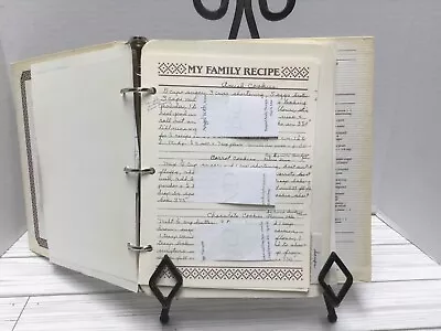 Vtg Hand Written & Clipped Recipe Collection Cookbook ~Owned By Mennonite Lady • $34.99